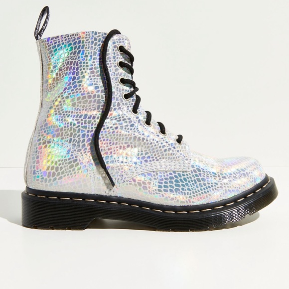 Dr. Marten 1460 Pascal Metallic Snake Boots - Picture 3 of 7